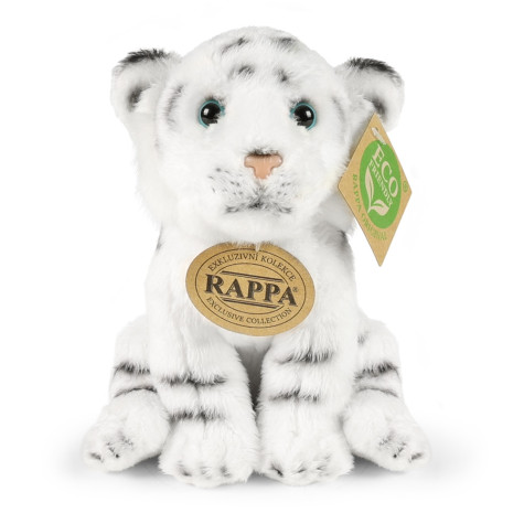 Rappa Plyšový tygr bílý sedící 15 cm ECO-FRIENDLY ~ 2