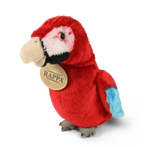 Rappa Plyšový papoušek červený Ara 15 cm ECO-FRIENDLY ~ 1