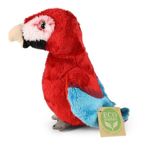 Rappa Plyšový papoušek červený Ara 15 cm ECO-FRIENDLY ~ 3