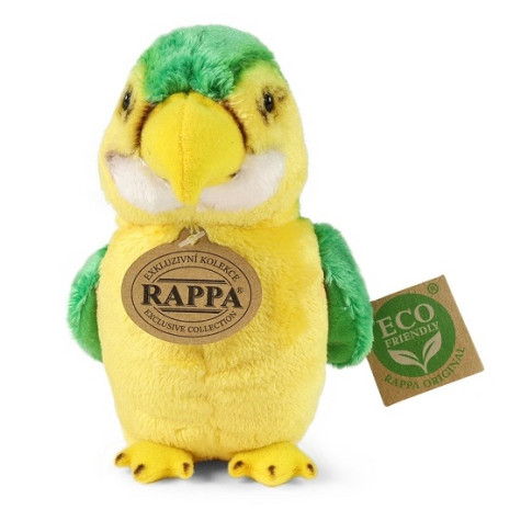 Rappa Plyšový papoušek zelený 15 cm ECO-FRIENDLY ~ 2