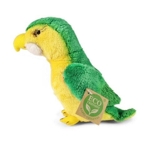 Rappa Plyšový papoušek zelený 15 cm ECO-FRIENDLY ~ 3