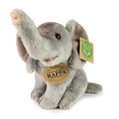 Rappa Plyšový slon sedící 15 cm ECO-FRIENDLY