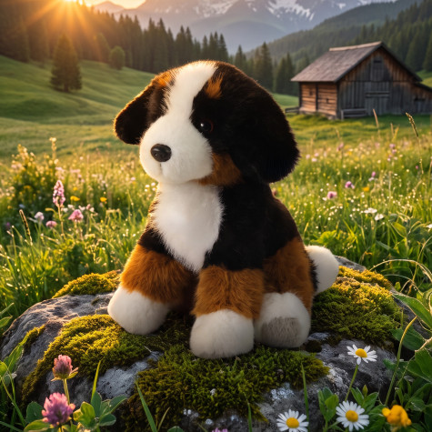 Rappa Plyšový pes bernský salašnický 20 cm ECO-FRIENDLY PLUSH WORLD ~ 5