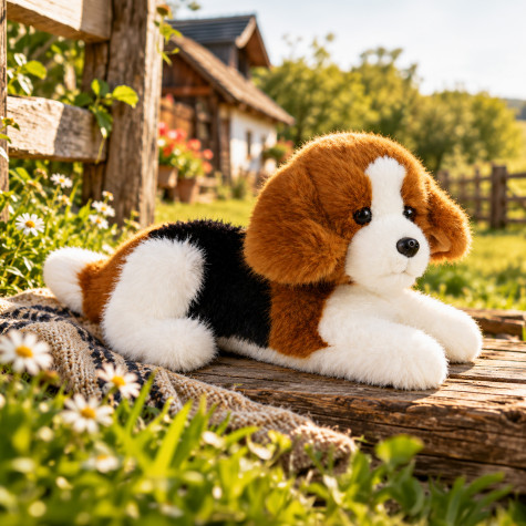 Rappa Plyšový pes bígl 22 cm ECO-FRIENDLY PLUSH WORLD ~ 5