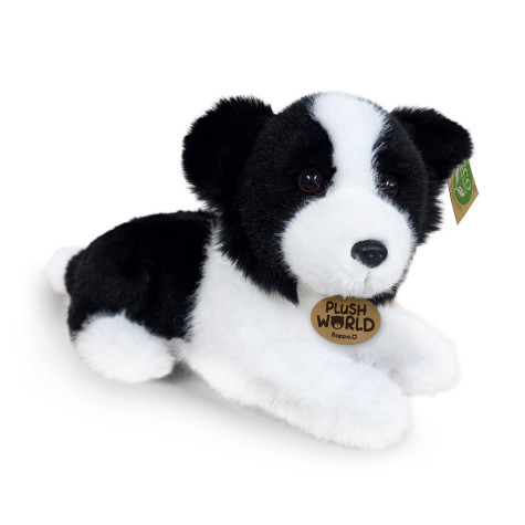 Rappa Plyšový pes border kolie 22 cm ECO-FRIENDLY PLUSH WORLD ~ 1