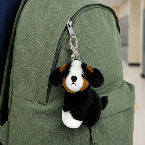 Rappa Plyšová klíčenka pes bernský salašnický 9 cm ECO-FRIENDLY PLUSH WORLD ~ 4
