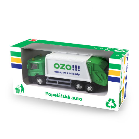 Rappa Popelářské auto OZO Ostrava kovové 15 cm ~ 2