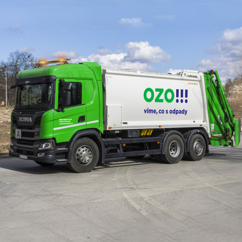 Rappa Popelářské auto OZO Ostrava kovové 15 cm ~ 6