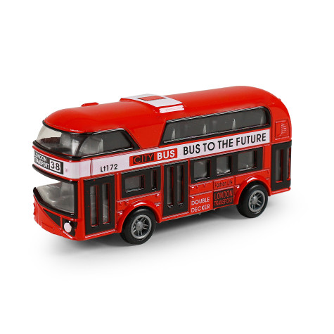Rappa Londýnský dvoupatrový autobus kovový 9,5 cm ~ 1