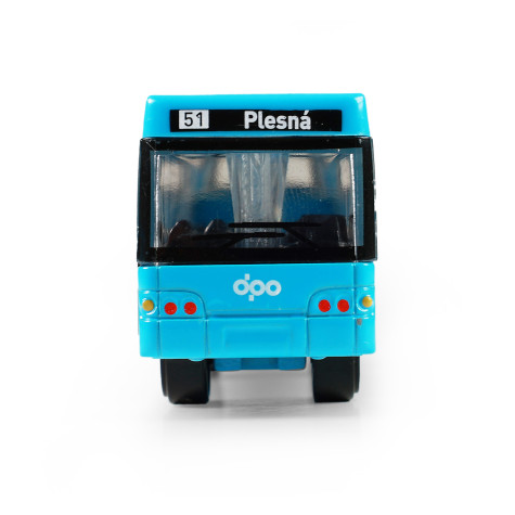 Rappa Autobus DPO Ostrava kovový modrý 8 cm ~ 3