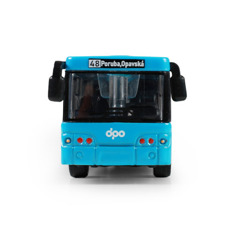 Rappa Kloubový autobus DPO Ostrava kovový modrý 18 cm ~ 3