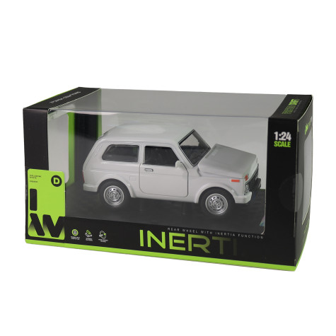 Rappa Osobní auto bílé se světlem a zvukem 1:24 ~ 2