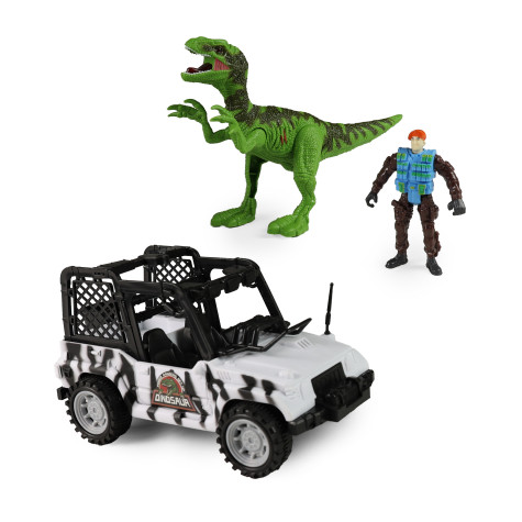 Rappa Terénní auto Dino Park s dinosaurem a figurkou 21 cm ~ 1
