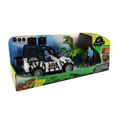 Rappa Terénní auto Dino Park s dinosaurem a figurkou 21 cm ~ 2