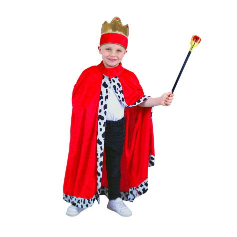 Rappa Dětský kostým královský plášť 3-7 let (104-136 cm) ~ 1