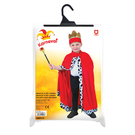 Rappa Dětský kostým královský plášť 3-7 let (104-136 cm) ~ 2