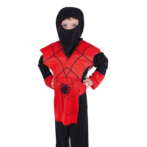 Rappa Dětský kostým červený ninja (S) 4-6 let (105-116 cm) ~ 2