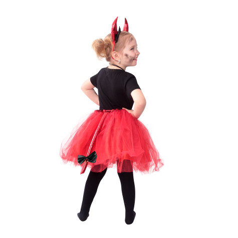 Rappa Dětský kostým TUTU set čertice 3-7 let (104-146 cm) ~ 4
