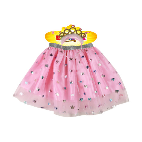 Rappa Dětský kostým tutu sukně princezna s čelenkou 3-7 let (104-130 cm) ~ 2
