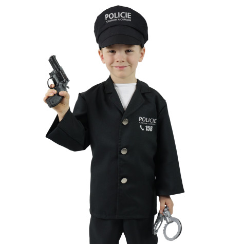 Rappa Dětský kostým policista s čepicí - český potisk (S) 4-6 let (105-116 cm) ~ 2