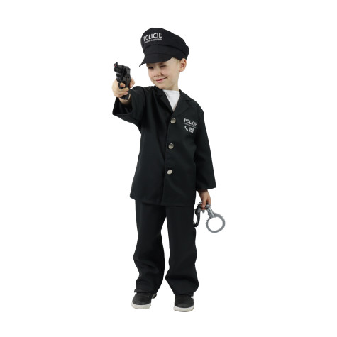 Rappa Dětský kostým policista s čepicí - český potisk (S) 4-6 let (105-116 cm) ~ 3