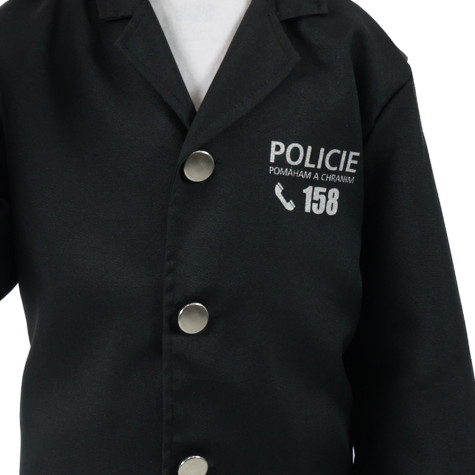 Rappa Dětský kostým policista s čepicí - český potisk (S) 4-6 let (105-116 cm) ~ 4