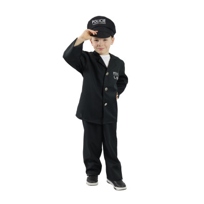 Rappa Dětský kostým policista s čepicí - český potisk (S) 4-6 let (105-116 cm)