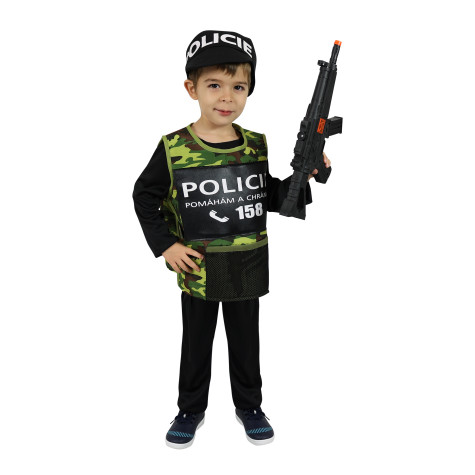 Rappa Dětský kostým Policie (M) 6-8 let (117-128 cm) ~ 1
