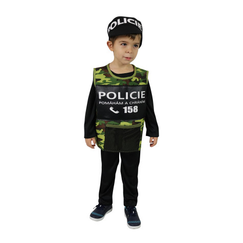 Rappa Dětský kostým Policie (S) 4-6 let (105-116 cm) ~ 2