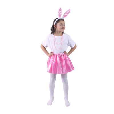 Rappa Dětský kostým tutu sukně s čelenkou zajíček 3-7 let (104-146 cm)