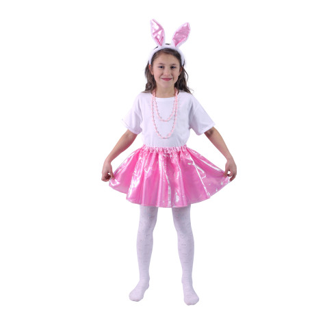Rappa Dětský kostým tutu sukně s čelenkou zajíček 3-7 let (104-146 cm) ~ 3