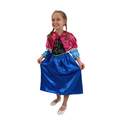 Rappa Dětský kostým princezna zimní království - Anna (S) 4-6 let (100-116 cm)