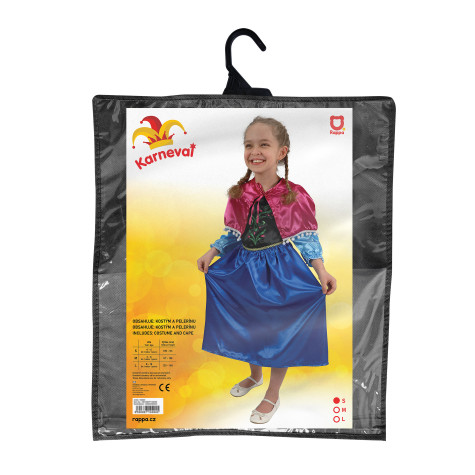 Rappa Dětský kostým princezna zimní království - Anna (S) 4-6 let (100-116 cm) ~ 2