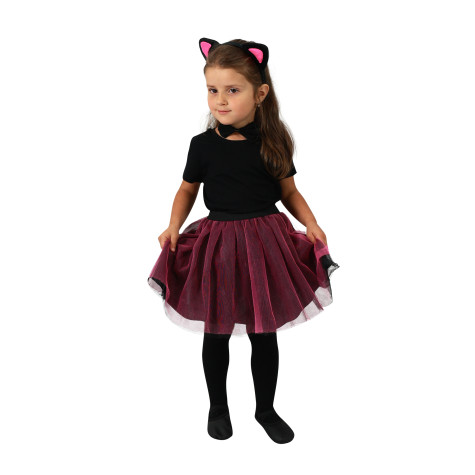 Rappa Dětský kostým tutu kočka 3-7 let (104-130 cm) ~ 1