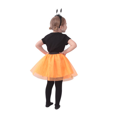 Rappa Dětský kostým halloween tutu sukně s čelenkou 3-7 let (104-130 cm) ~ 4