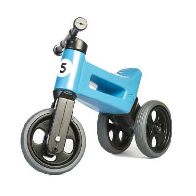 Funny Wheels odrážedlo New Sport 2v1 s gumovými koly - modré