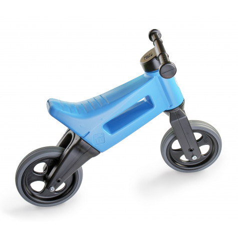 Funny Wheels odrážedlo New Sport 2v1 s gumovými koly - modré ~ 2