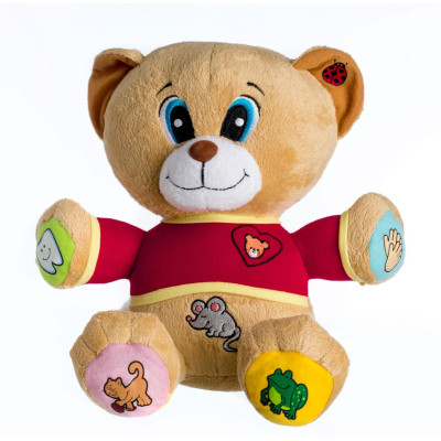 Teddies Medvěd Tedík česky mluvící plyš 30cm na baterie 25x30cm