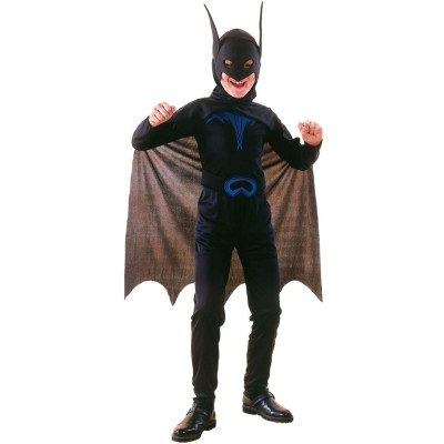 MaDe Dětský kostým BAT 9-12 let (130-140 cm)