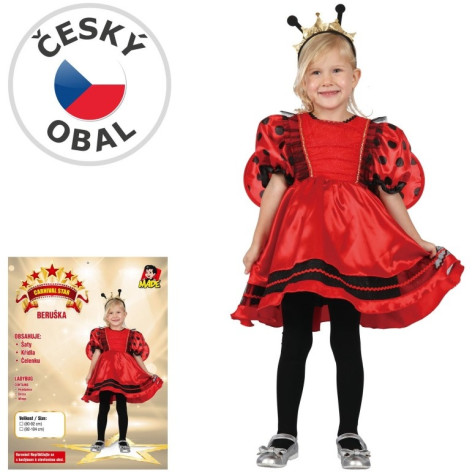 MaDe Dětský kostým Beruška 3-4 let (80-92 cm) ~ 1