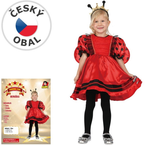 MaDe Dětský kostým Beruška 3-4 let (92-104 cm) ~ 1