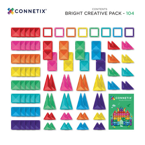 CONNETIX Bright Creative Pack 104 dílů ~ 2