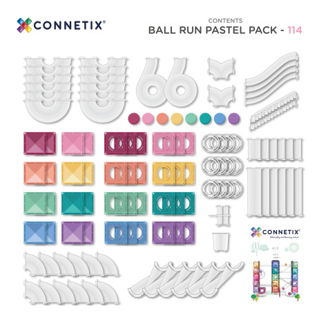 CONNETIX Ball Run Pastel Pack 114 dílů ~ 2