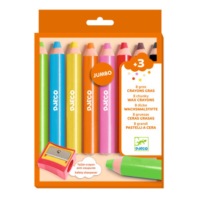 Dejco Voskové pastelky Jumbo 8 ks