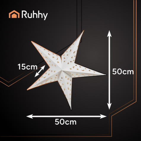 3D LED dekorace Hvězda 50cm Ruhhy 29160 ~ 5