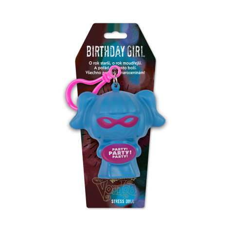 Albi Antistresová klíčenka: Voodoo panenka - Birthday Girl ~ 1