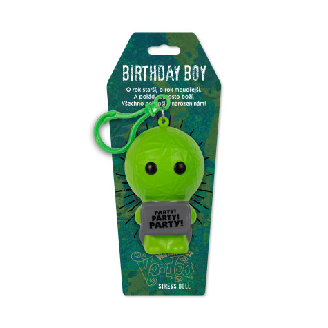 Albi Antistresová klíčenka: Voodoo panenka - Birthday Boy ~ 1