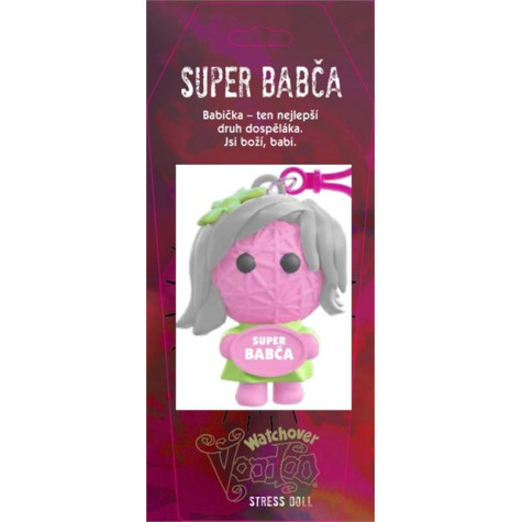 Albi Antistresová klíčenka: Voodoo panenka - Super babča ~ 2