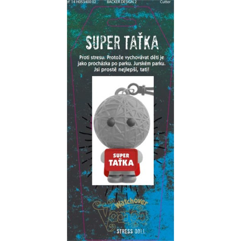 Albi Antistresová klíčenka: Voodoo panenka - Super taťka ~ 2