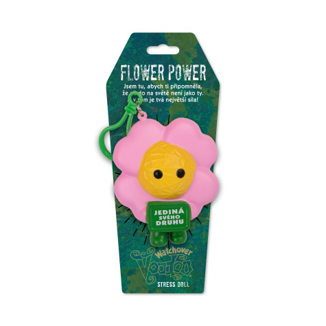 Albi Antistresová klíčenka: Voodoo panenka - Flower Power ~ 1